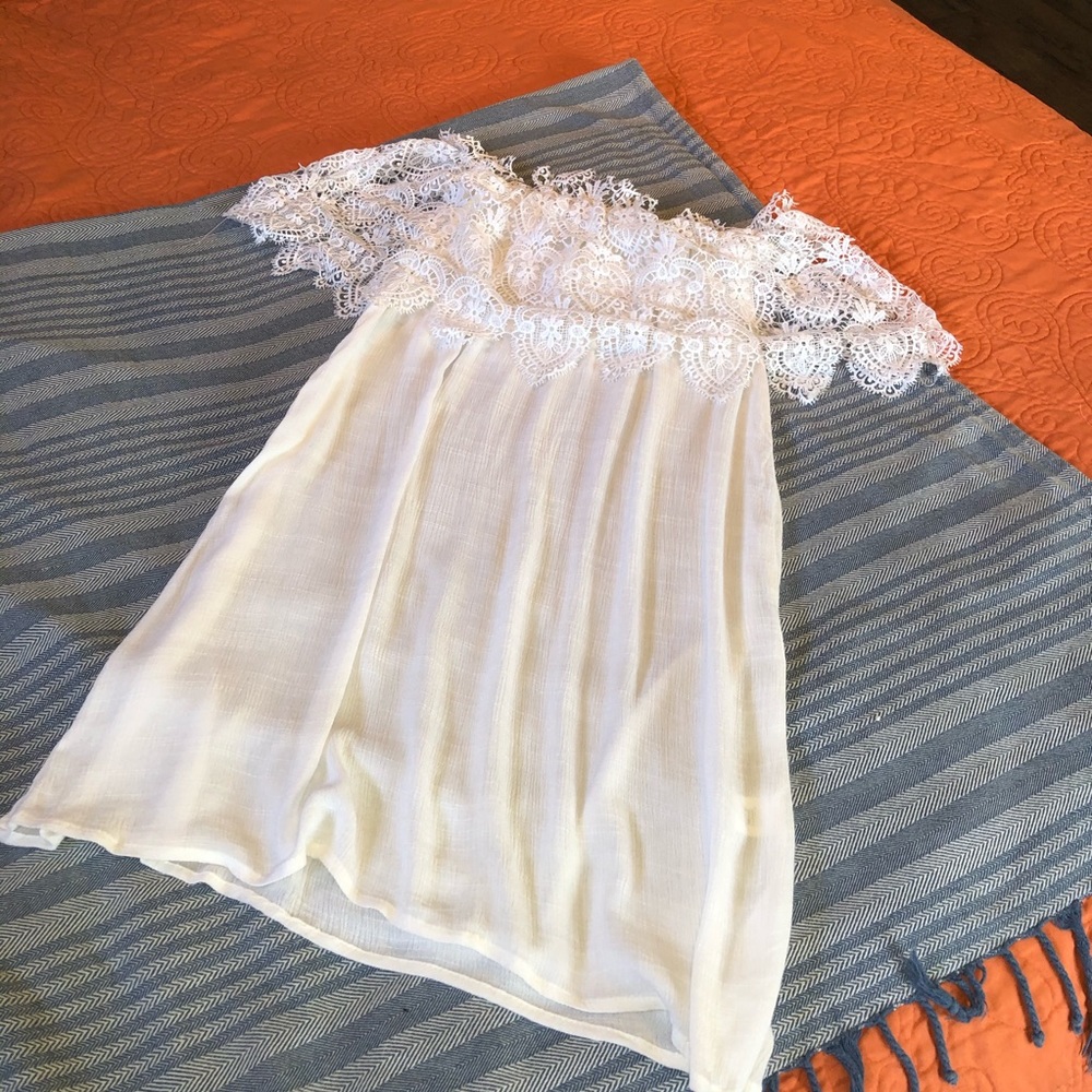 Off the shoulder Beach Cover Up